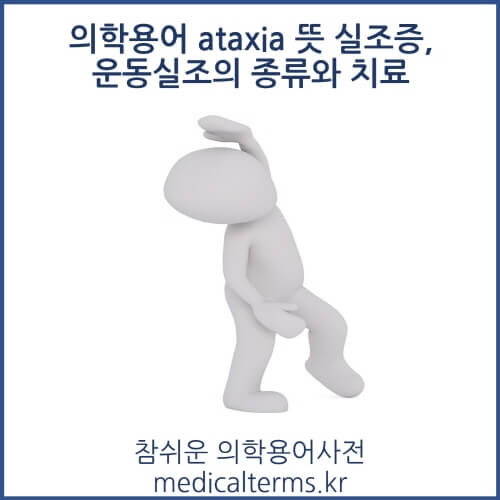 의학용어 ataxia 뜻 실조증, 운동실조의 종류와 치료